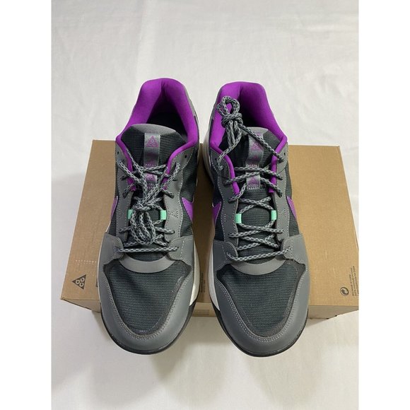 New Mens Size 12 Grey Purple Nike ACG Lowcate Running Shoes DX2256 002 main image 8